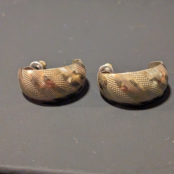 Crescent Shaped Earrings - Picture 2 of 3